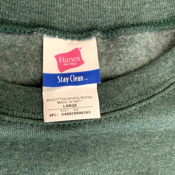 Hanes Women's Green Sweatshirt  Size L NWOT - Picture 2 of 6